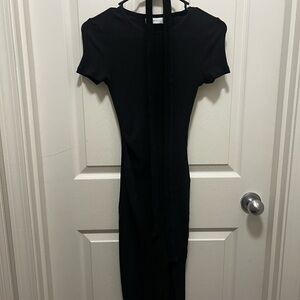 Moro Black Ribbed Esther & Co Dress